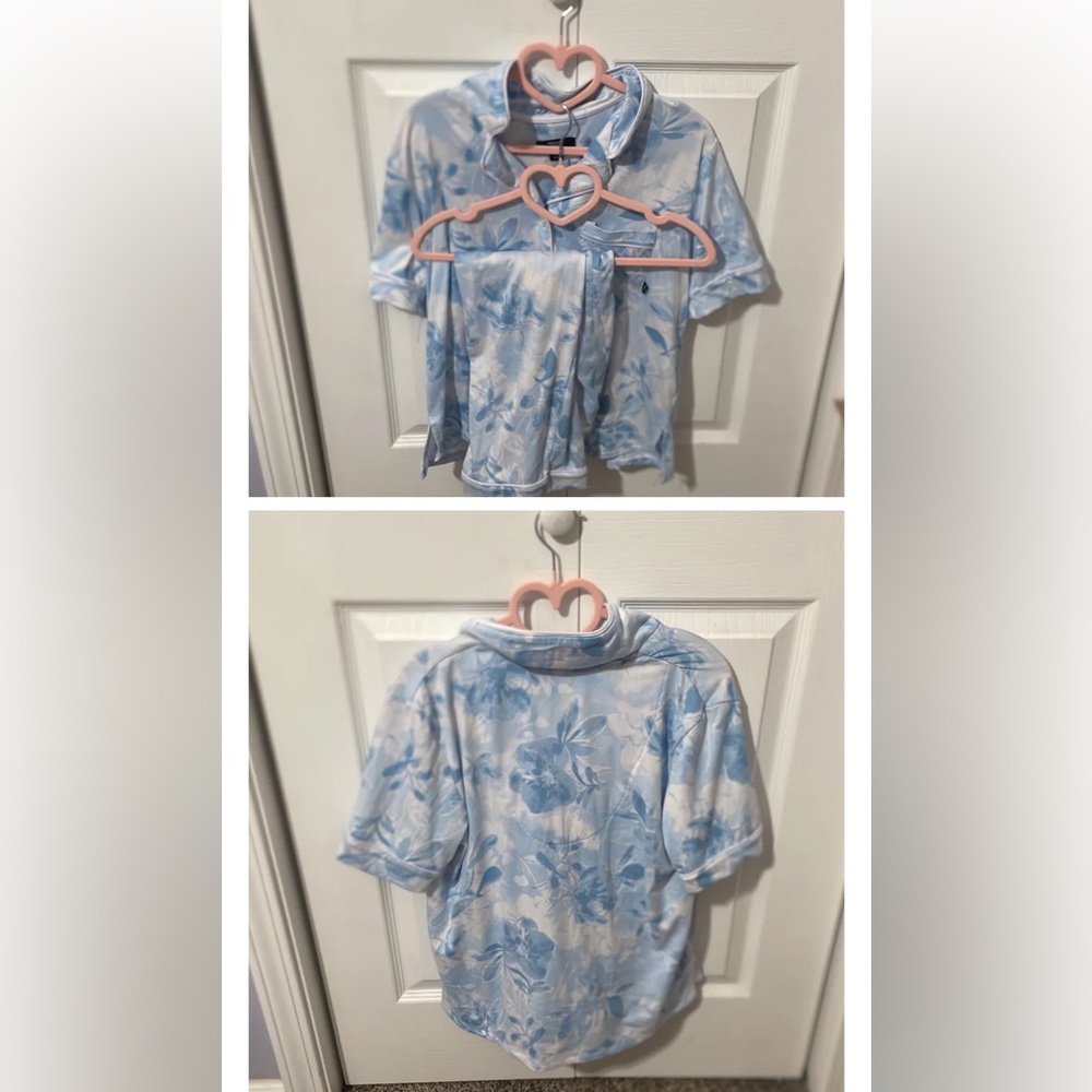 simply vera night gown 2 piece small